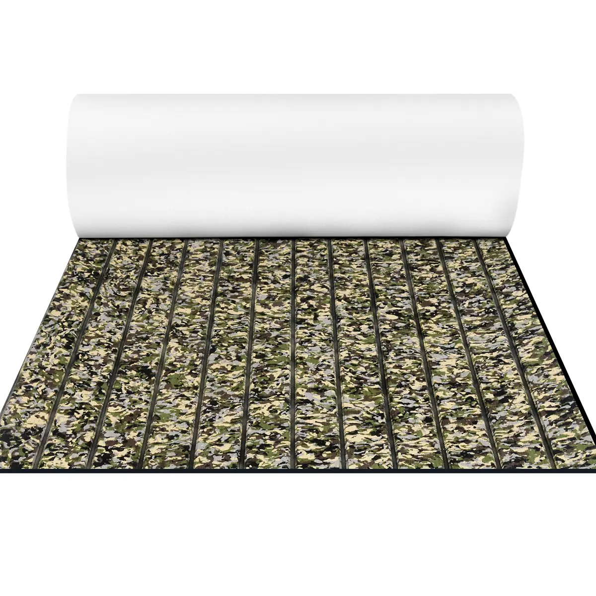 2pack Camouflage Boat Flooring Traction Pad 48'' x 16.8'' with Self-Adhesive Non-Slip EVA Foam Marine Mat Boat Decking For Motor Pontoon Jon Boats, RV Floor, Kayak, SUP, Surfboard