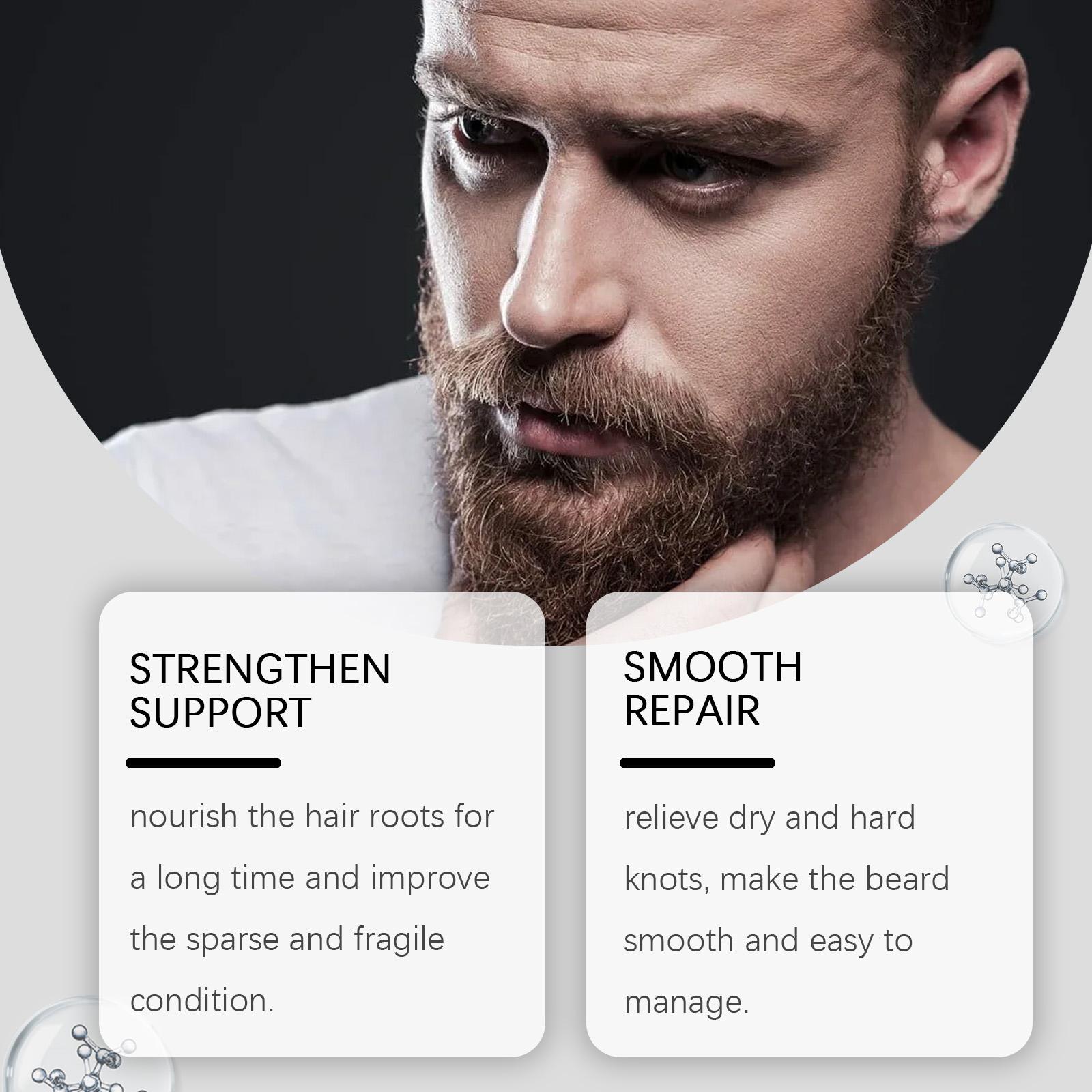 Beard Balm:Powerful Growth Balm, Beard Stimulating Balm, Moisturizes & Strengthens Beard, 100 Ml / 3.5 Oz Hair Care
