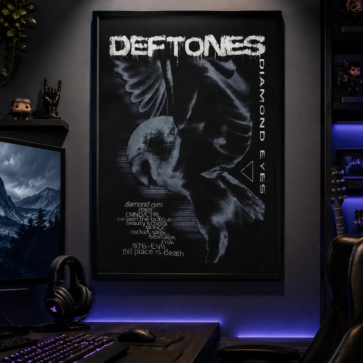 Deftones 'Diamond Eyes' Poster – Y2K Grunge Shoegaze Wall Art, Rock Band Room Decor, Vintage Music Collector’s Gift, Alternative Aesthetic Print, Canvas Wall Art, Canvas Prints, Framed Canvas, Unframed Canvas, Bedroom Decor, Office Decor, Room Wall Decor