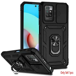 Case for Xiaomi Redmi 10 4g, 360° Rotatable Metal Ring, Magnetic Stand, Shockproof Full Cover, Lens Protector, Durable Scratch-Resistant for Xiaomi Redmi 10 4g Phone Case