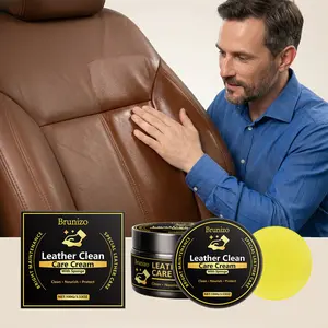 Leather Care Balm, Home & Car Leather Three-In-One Maintenance, Cleaning & Protection Cream, Essential Leather Care Product