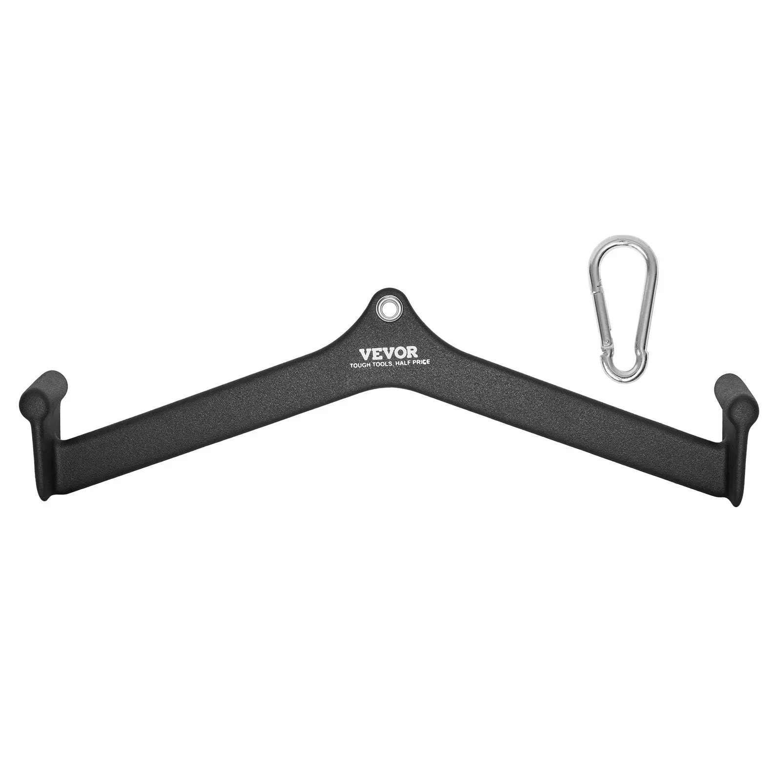 【DealsForYouDays】VEVOR LAT Pulldown Attachment, Cable Machine Rowing V-bar Attachment, Tricep Pull Down Bar, Back Strength Training Rubber Coated Handle Grip, Bicep Curl Tricep Lat Pulldown Bar for Home Gym Fitness