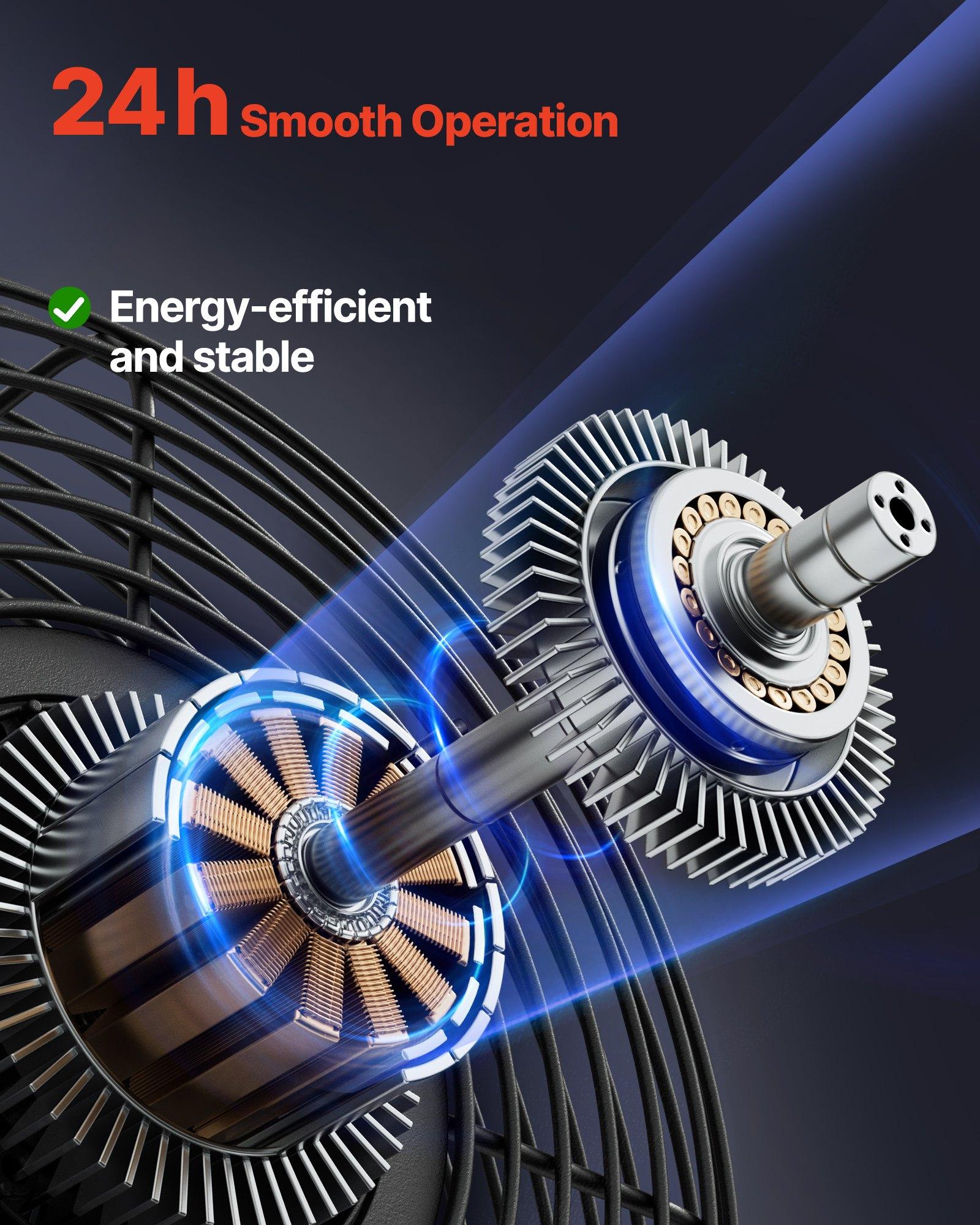 VEVOR 14 inch Shutter Exhaust Fan, Wall Mounted Attic Vent Fan with Variable Speed Controller, 1400 CFM, AC Motor, Heavy-duty Steel, Low Noise for Shed, Garage, Greenhouse Ventilation Cooling, Black