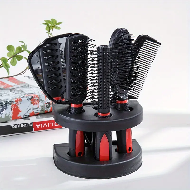 WANMEI Mirror Comb 6pcs Set Mirror Comb Set Hairdressing Comb Girl Set Comb Hair Combs Wholesale Hairdressing Tools