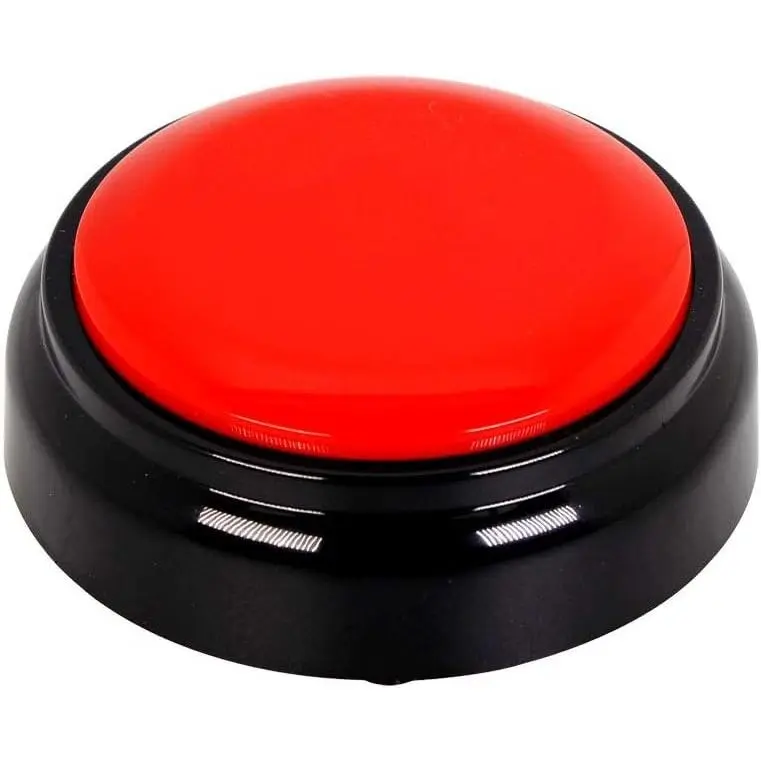 Voice Recording Button Easy Button Record 30 Seconds Talking Message Funny Office Gift Battery Powered Recordable Sound Buttons