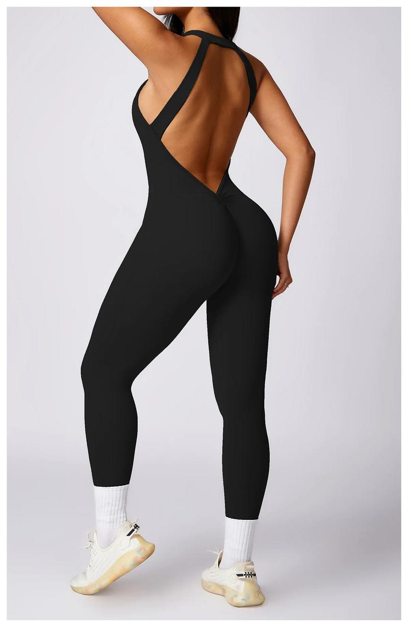 Romper Backless Set Workout Jumpsuit Fitness Bodysuit Siamese Sportswear Women Tracksuit Gym Clothes One-piece Playsuit Yoga Set