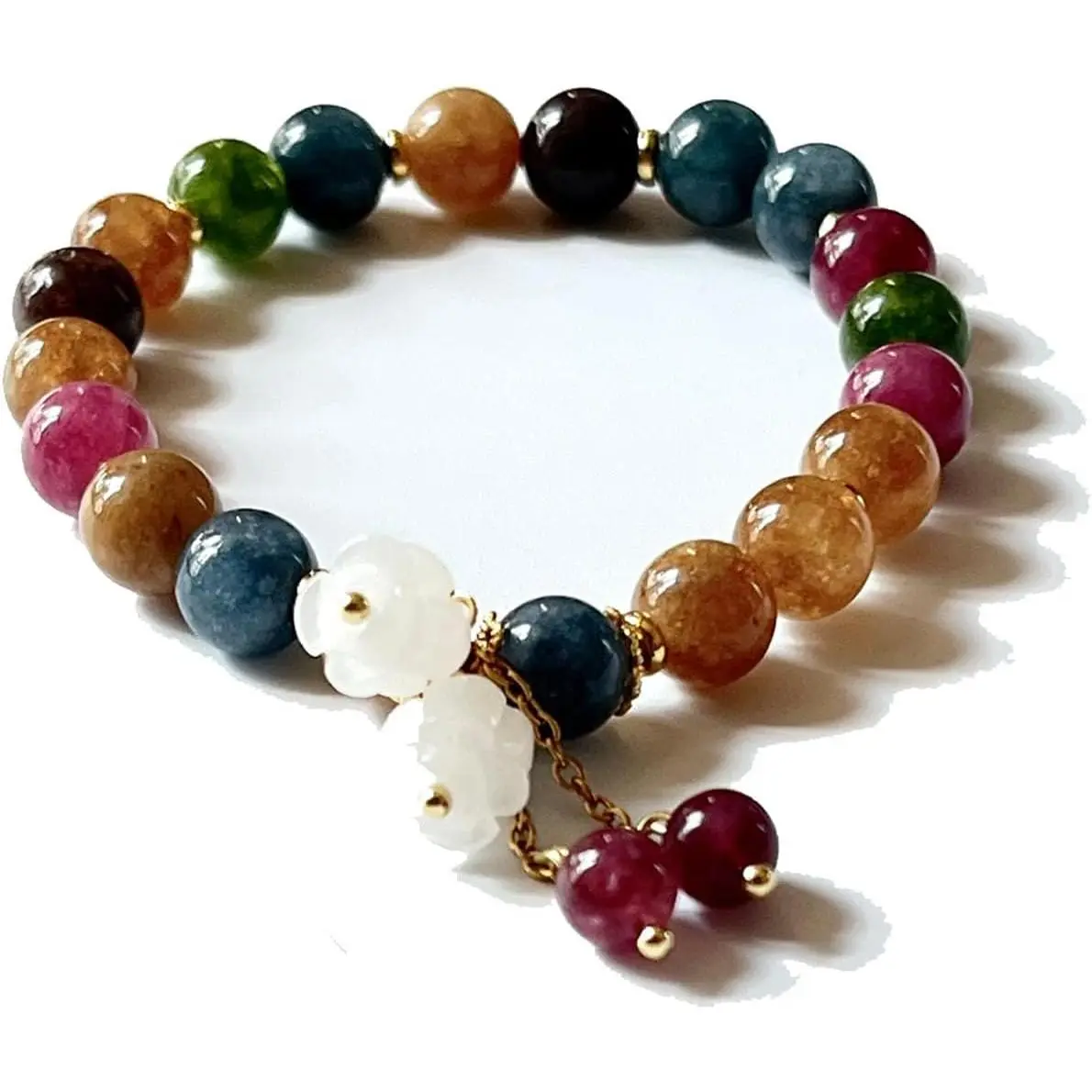 Stretch Beaded Bracelet, Healing Crystals Bracelet Relief Gift Women in New Year, Thanksgiving, Christmas, Valentine's Day, Mother's Day, Graduation Season, etc