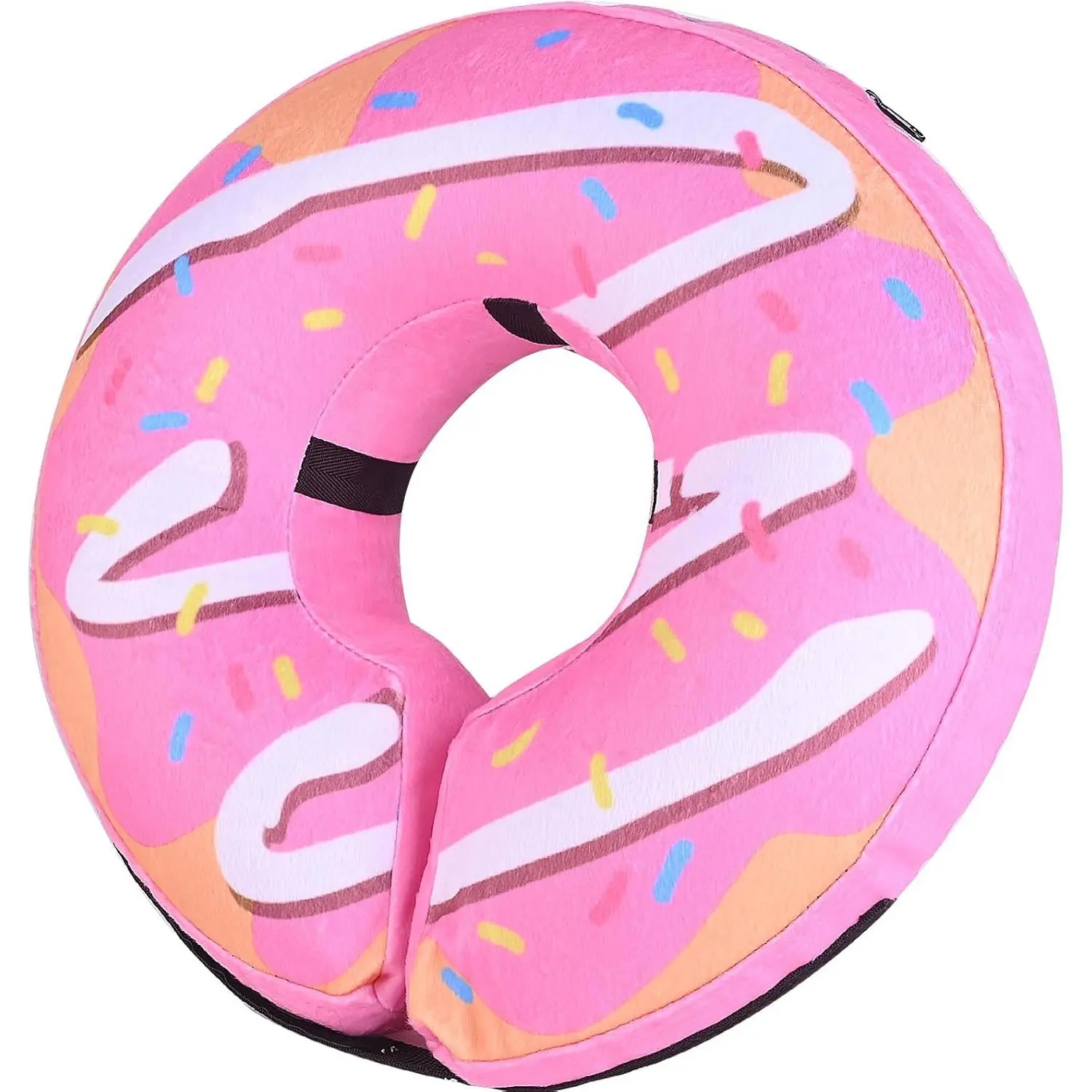 Inflatable Dog Cone, Soft Adjustable Blow up Donut Collar for After Surgery - Suitable for Small, Medium, Large Dogs and Cats