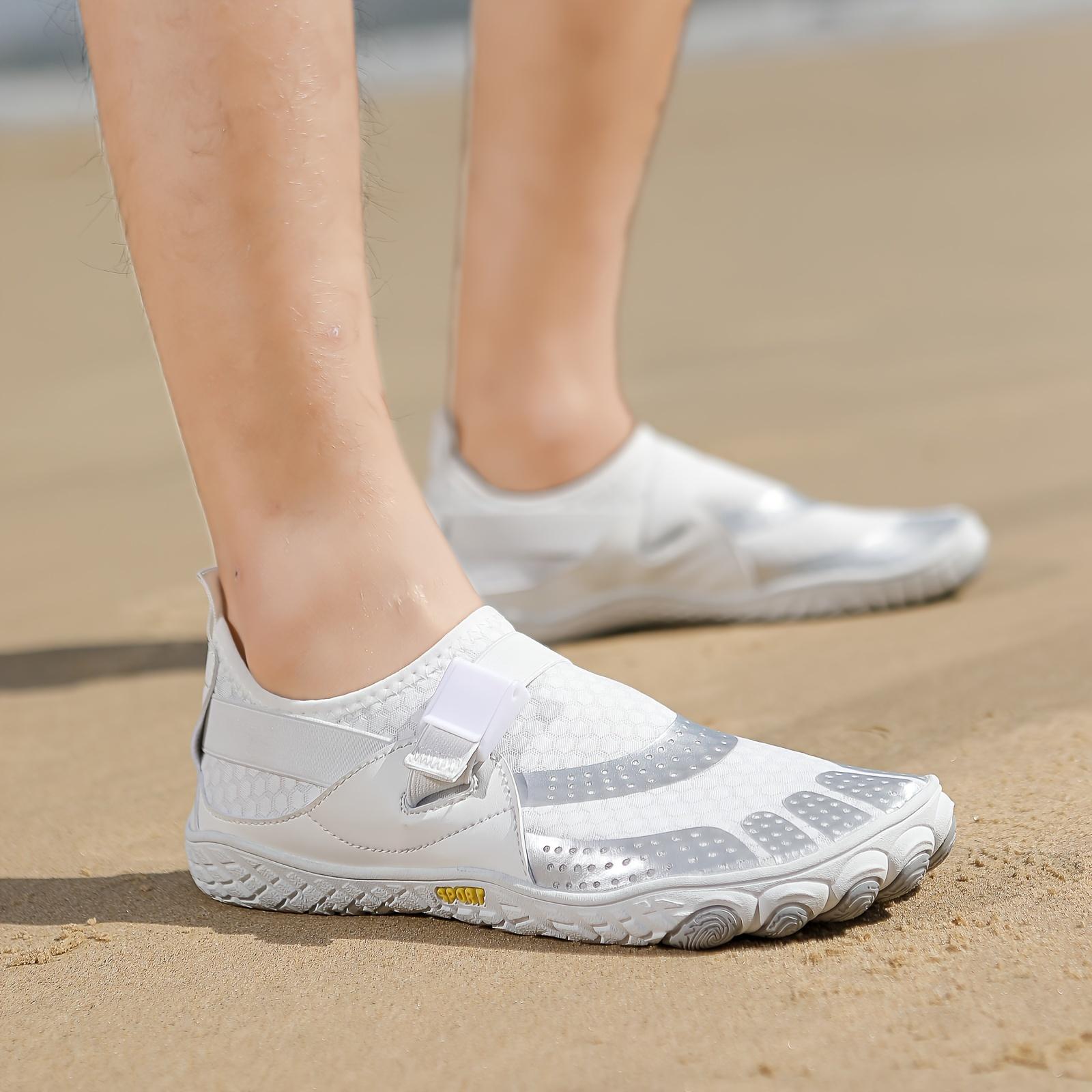 Men's river trekking shoes, wading shoes, beach shoes, reef non-slip men's quick-drying barefoot hiking shoes, swimming shoes, swimming water shoes, snorkeling shoes, suitable for beach vacations, camping, beach parties, five-finger men's shoes, soft, gym