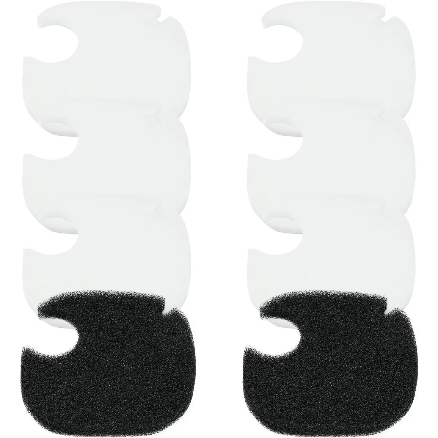 8 count  Canister Filter Pads Compatible with AMOSIJOY/PONDFORSE 172/225/265GPH Aquarium Filter Media  Floss