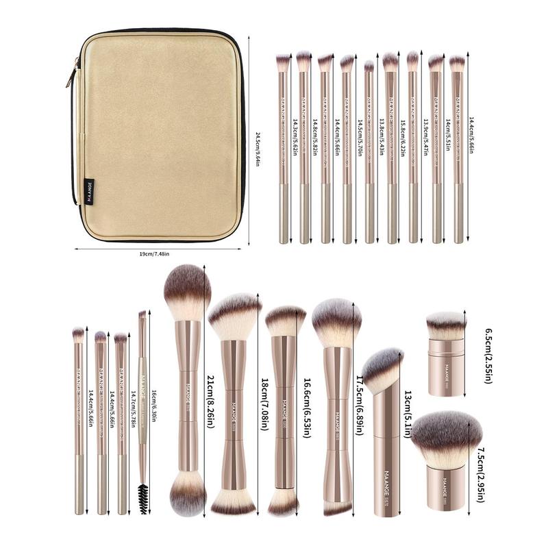 Makeup Brush Set with Storage Bag for Gift, 20pcs/set Professional Makeup Brush with Soft Bristles, Multifunctional Makeup Tool for Women & Girls, Cosmetics, Makeup Brush Kit