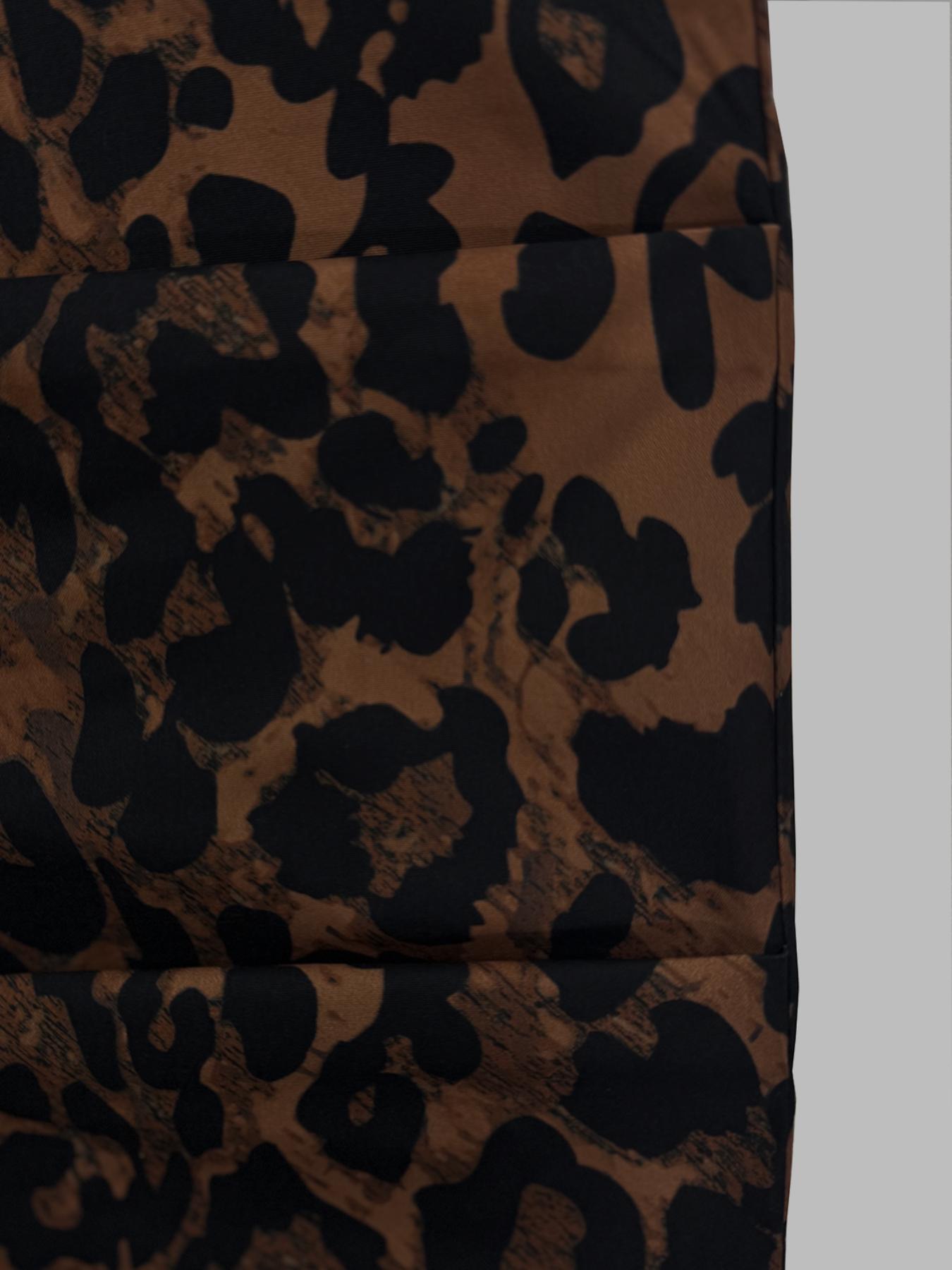 Women's Leopard Print Cargo Pants, Casual Fashion Trousers for Daily Wear, Ladies Bottoms for Summer