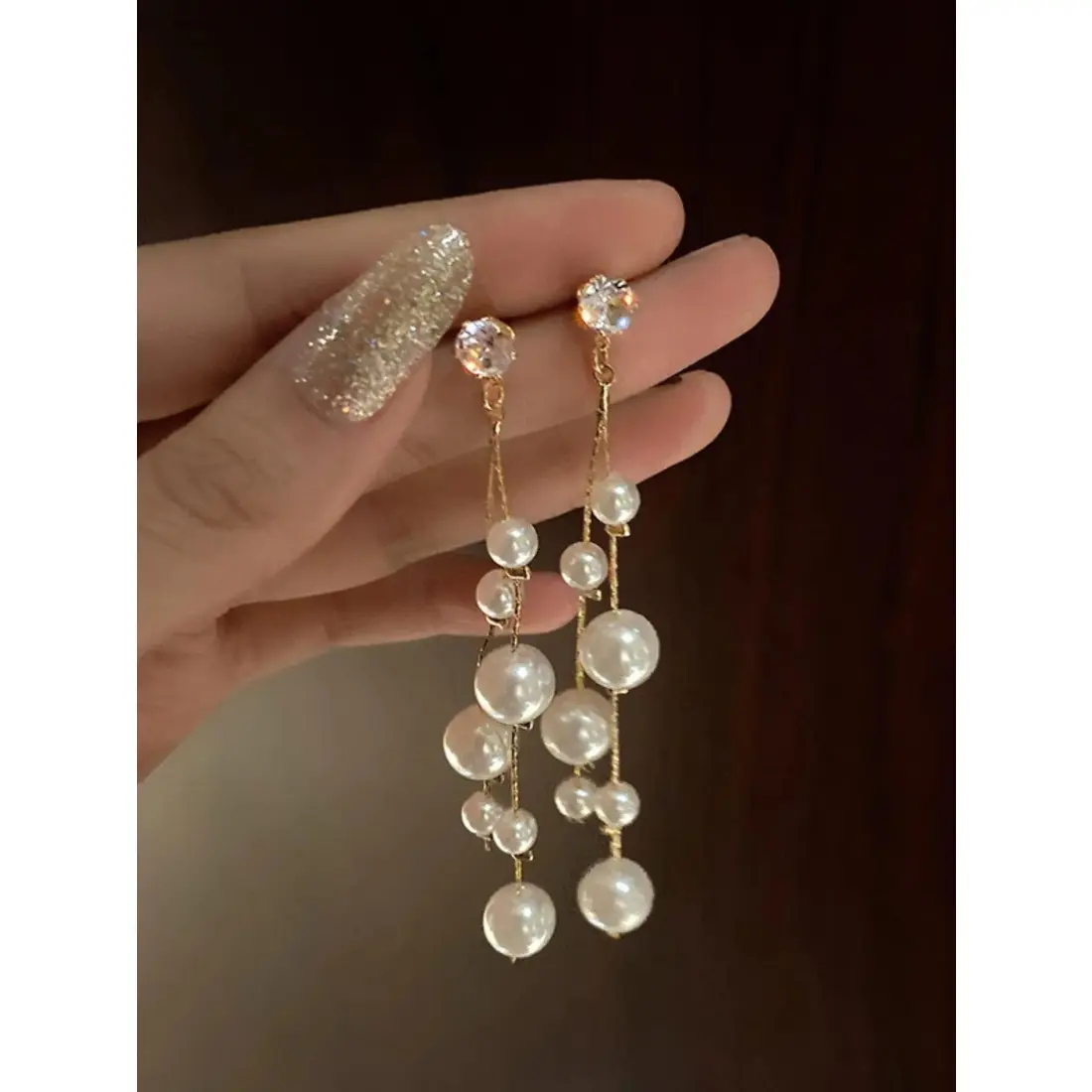Fashion Faux Pearl Decorated Dangle Earrings, Elegant Jewelry for Party, Daily Clothing Decor, Trendy All-match & Exquisite Jewelry for Birthday Gift, Fashionable Jewelry, Casual Trendy Jewelry, Jewelry Design