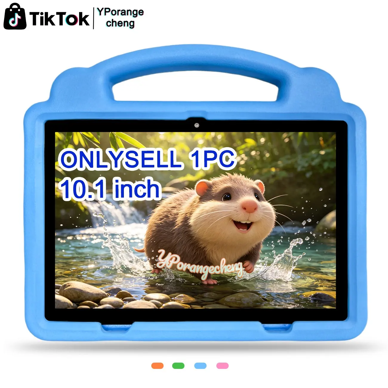 10.1-Inch Gaming Tablet, Android Tablet! Father's Day #DealsForYouDays All-in-One Work/Study/Entertainment, HD Display, Dual Camera, 5G WiFi, Protective Case Included, Birthday/Christmas Gift for Teens (Blue/Pink, No Charger)