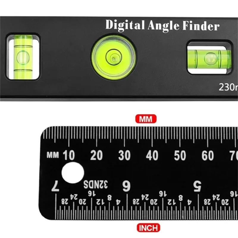 4-In-1 Digital Angle Meter Inclinometer Digital Angle Ruler Electronic Goniometer Protractor Angle finder Measuring Tool