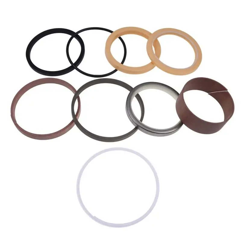 FridayParts Bucket Cylinder Seal Kit, Part No. 1542923C1 1542923C2, for CASE Backhoe Loader 580SK 580SL 580SM 580SM+ 590 590L 590SL 590SM 590SM+ & Backhoes