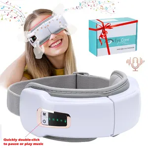 Air Pressure Eye Massager with Heat, Comfort Smart Eye Mask with Bluetooth Music & Voice Prompt, Wireless Eye Protector Rechargeable Eye Care Device for Women & Men, USB Rechargeable Massagers, Christmas Birthday Gifts