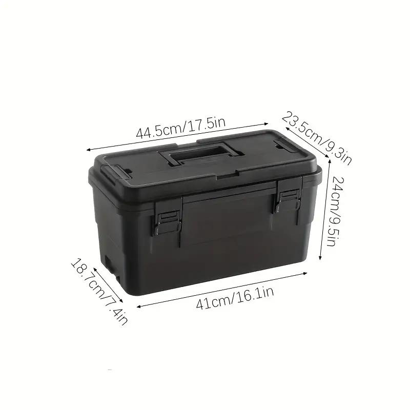 Waterproof Multi-Functional Tool Box, Stackable & Connectable Design, Ideal for Home, Car, Outdoor Use, Durable Organizer Solution, Toolbox