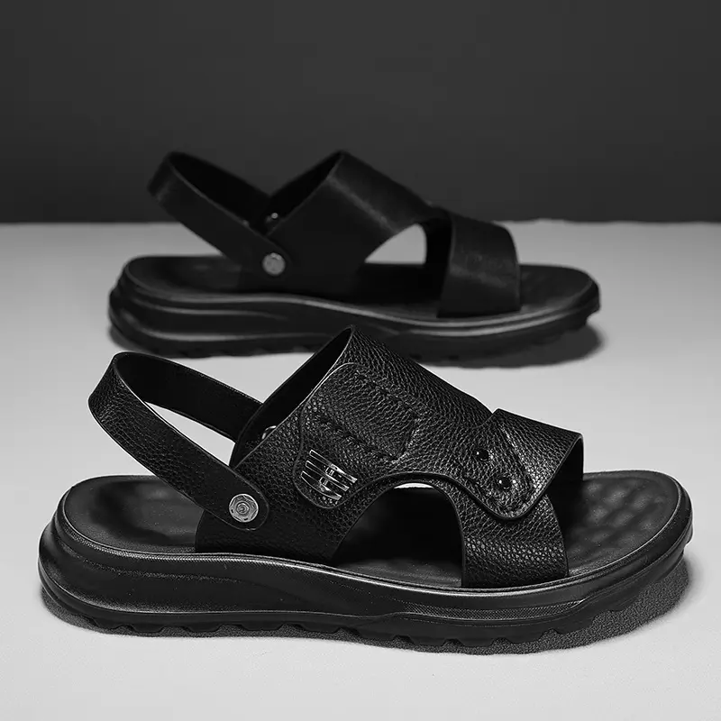 GGOR Men's Trendy Plus-Size Sandals, Slippers, and Beach Shoes, Men's Shoes, Specially Designed for Men, Men's Designer Style, Summer Sandals, Men's Slippers