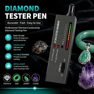 Portable Diamond Tester Pen, Gemstone Hardness Testing Tool for Jewelry, Jade, Crystal, Moissanite & Sapphire Authenticity Check | Professional Thermal Conductivity Detector