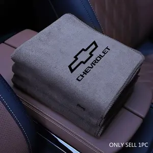 1PC Car Suede Fleece Microfiber Car Washing Towel Water Sucking For Chevrolet Onix Cruze Silverado Impala Equinox Malibu Tahoe Cobalt Camaro Trax