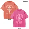 Holafish Oversize Acid Wash Vintage GOLD‘S GYM T-Shirt, Heavyweight Cotton Streetwear graphic vintage tees Menswear Crewneck Tshirt unisex funny cat worm women Round Neck Casual