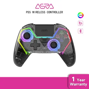 PS5 wireless bluetooth  with RGB light Android ios/pc/steam/mac p5 gamepad Charging Bundle for Playstation Portal Programmable Mobile Gaming Switch Pro  with Gyro 6-axis