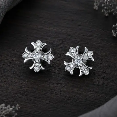 「Fashion Retro Cross Zircon Magnetic Ear Cuffs, Unisex Cold Minimalist Luxury Jewelry, Perfect for Any Occasion, Ideal Holiday Gift🎁」