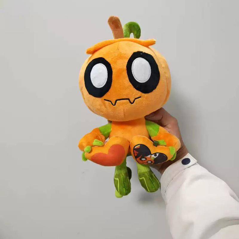 Cute Dandy’s World Gourdy Plush Toys XMAS Game Pumpkin Stuffed Doll Birthday Holiday Gifts Toys for Room Decoration