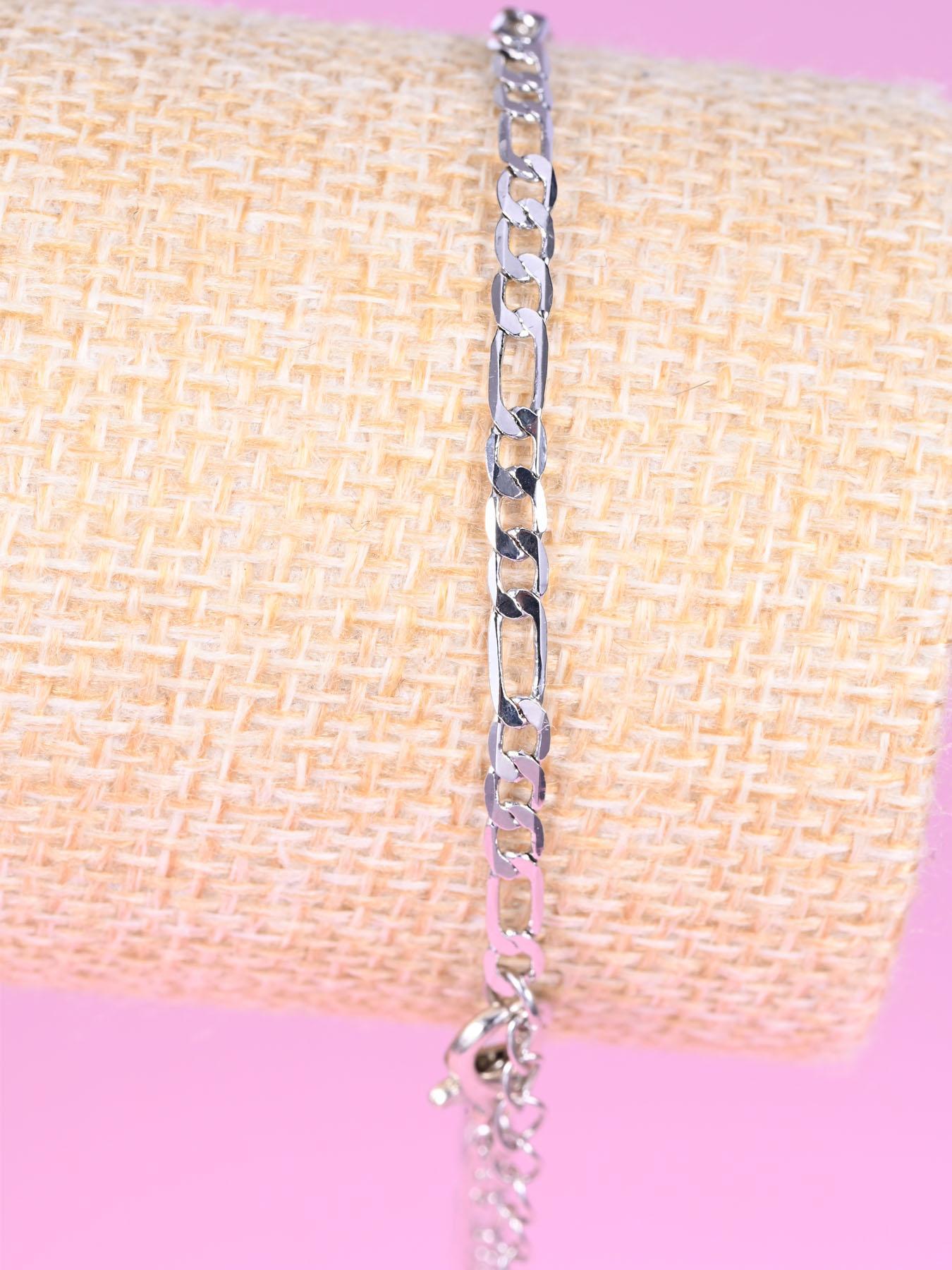 Simple Style Chain Anklet, Dainty Layered Anklet, Fashionable Stainless Steel Anklet for Women & Girls, Casual Adjustable Ankle Bracelet for Party, Daily Clothing Decor, Birthday Gift