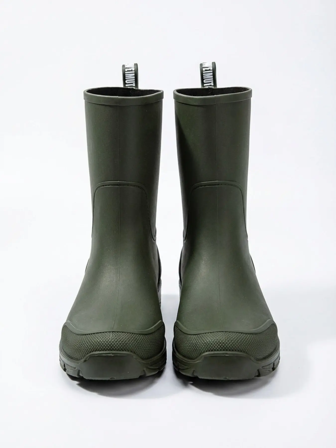 Unisex Mid Calf Rain Boots, Waterproof Rubber Wellies with Non-Slip Deep Tread Sole, Durable Short Rain Shoes Footwear for Gardening, Hiking, Commuting & Daily Wear, Waterproof Outdoor Footwear
