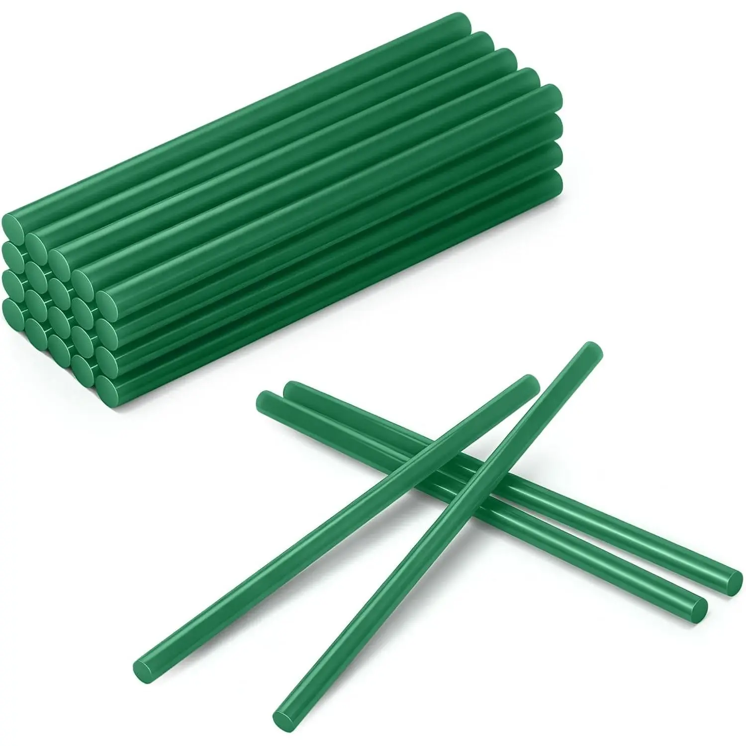LadyRosian 30PCS Paintless Dent Repair Glue Sticks Green Glue Hot Sticks for Car Body Repair Dent Remover, Hot Melt Strip Repairing Glue Stick Tools