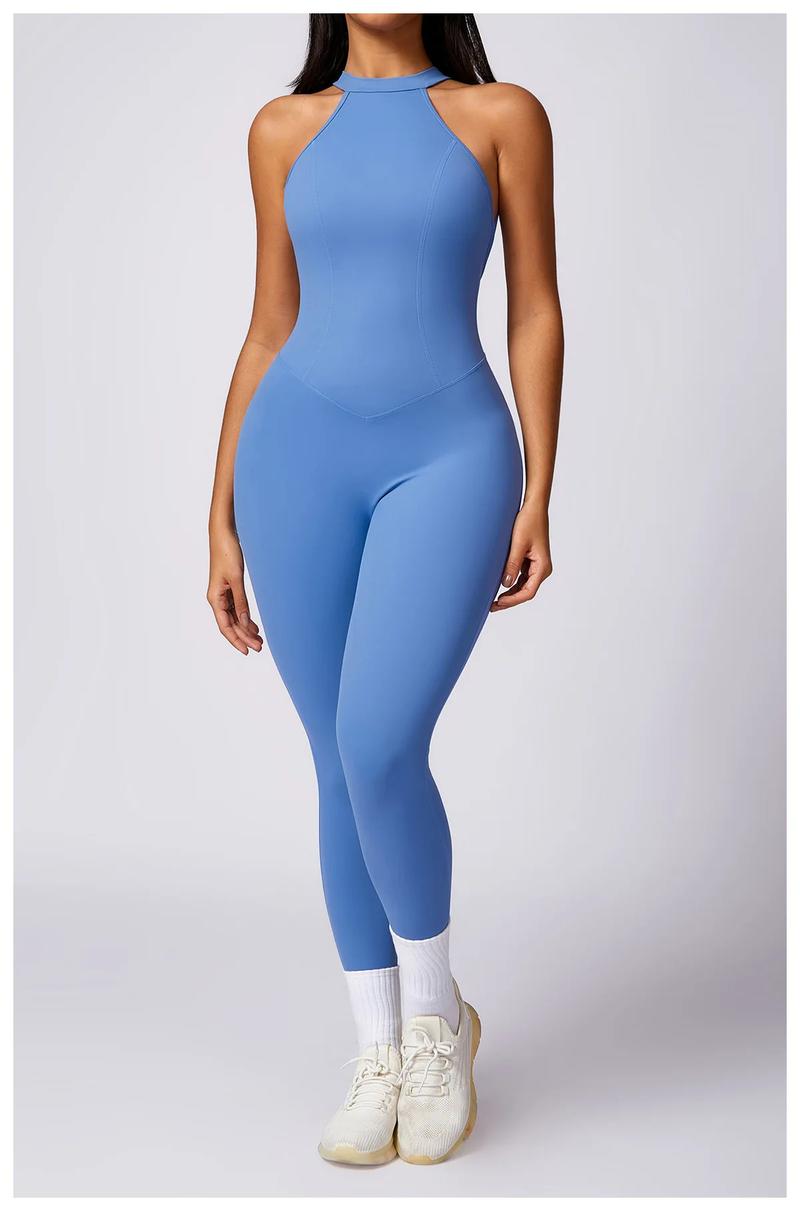 Romper Backless Set Workout Jumpsuit Fitness Bodysuit Siamese Sportswear Women Tracksuit Gym Clothes One-piece Playsuit Yoga Set
