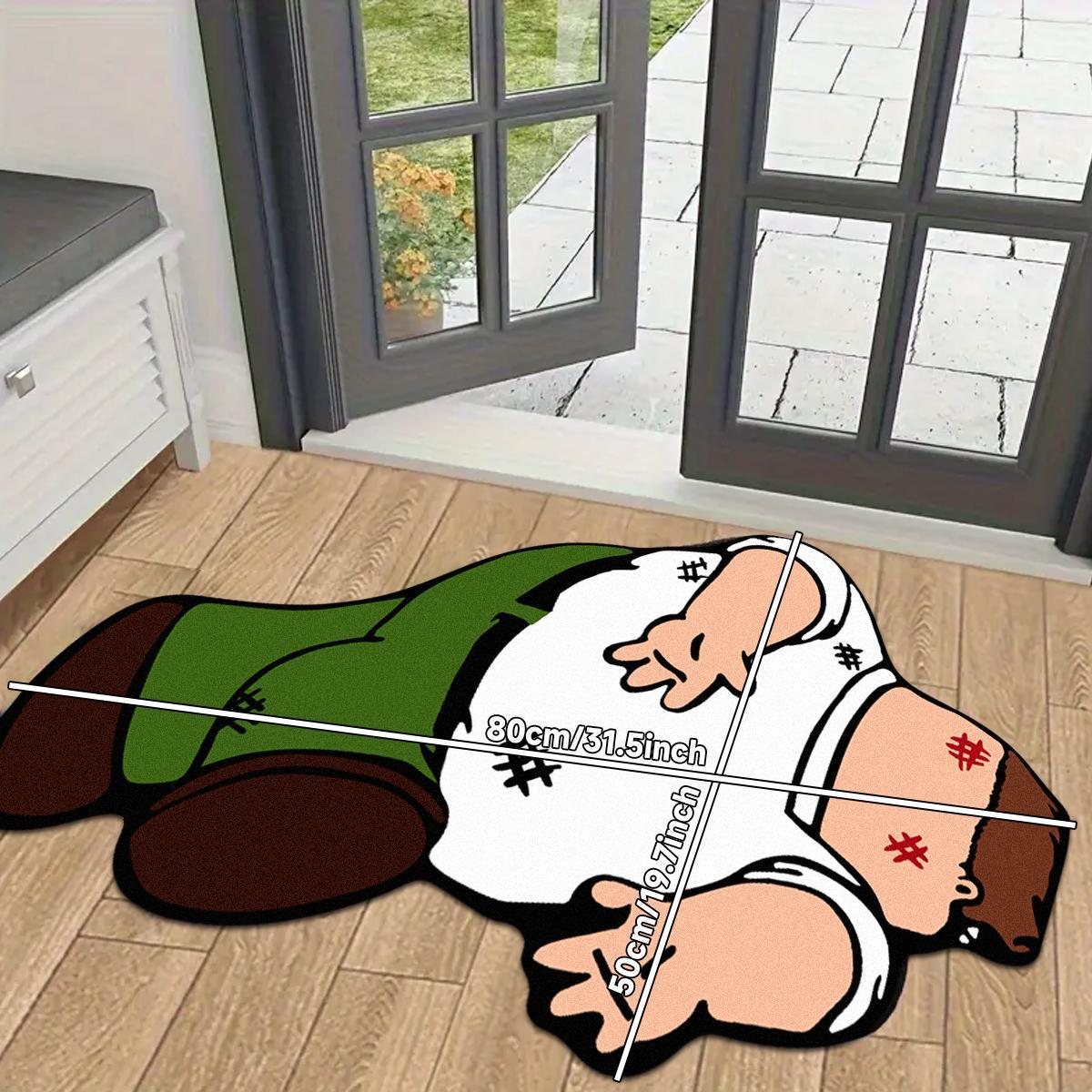 Cartoon Character Pattern Floor Mat, 1 Count Non-slip Soft Floor Carpet, Decorative Area Rug for Home Living Room Bedroom, Home Decor, Fluffy Nursery Rug