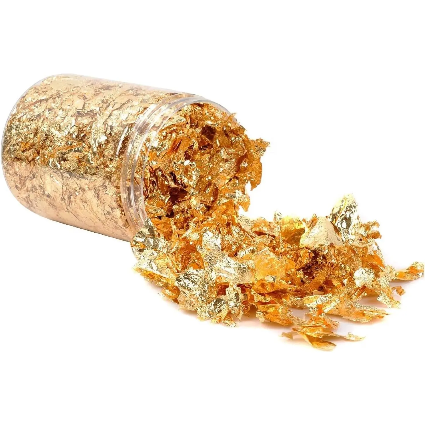 10g Metallic Gold Leaf Foil Flakes for Resin, Nail Art, Painting, DIY Crafts, Slime and Resin Jewelry Making