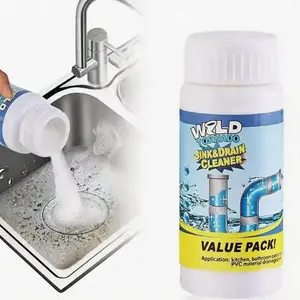 Powerful Sink Drain Cleaner Powder Fast Foaming Kitchen Pipe Unclogger Tool