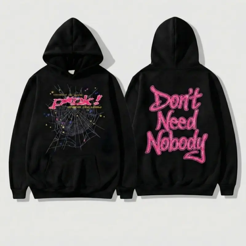 Spiderweb Hoodie/Sweatshirt – Unisex Oversized Streetwear Pullover |       Hip-Hop Gothic Graphic Top for Couples |       Trendy Fall/Winter Aesthetic Outfit, Viral Street StyleSweatshirt/Hoodie for Men & Women, Cozy Warm Casual Wear