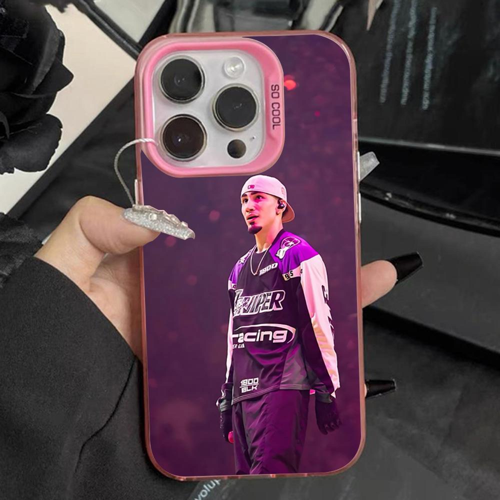 Omar Courtz Singer Phone Case For iPhone 17,16,15,14,13,12,11,Pro,Max,Plus,Mini,XS,SE Anti Fall Pink Matte Hard Bumper