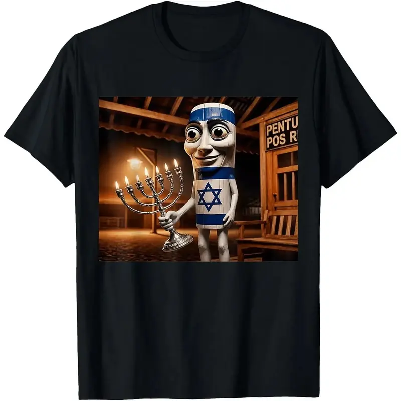 Women's Men Tung Tung Tung Sahur Jewish Italian Brainrot Meme T-Shirt Summer Pure fabric Short Sleeved Streetwear Gifts Unisex