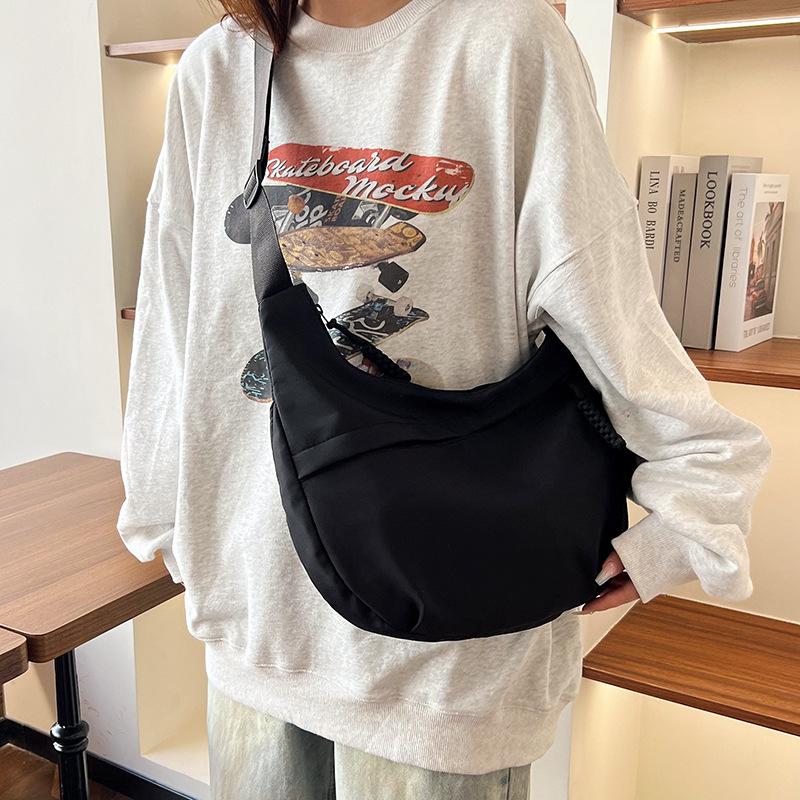 2026 New Nylon Shoulder Crossbody Bag, Casual Japanese & Korean Versatile Dumpling Bag for Autumn & Winter Outings women handbags luxury designer tote real
