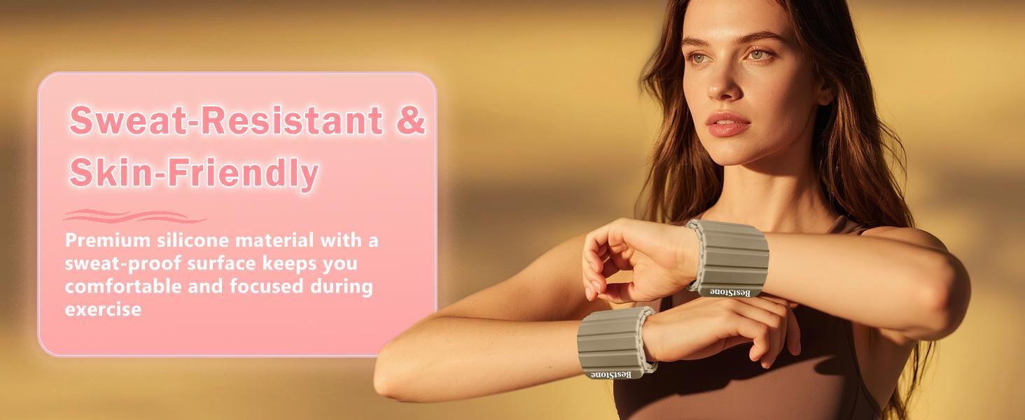 Wrist Weights & Ankle Weights – 2 Pack (1.1 lbs Each), Adjustable Arm, Leg & Hand Weights Set for Women, Magnetic Fitness Weights for Gym, Pilates, Walking, Yoga & Home Workout