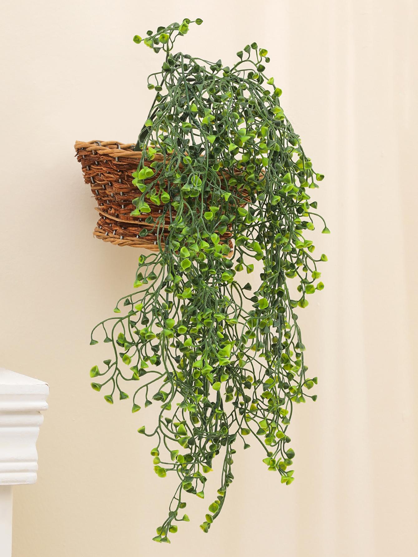 Simulated Orchid Vine Green Yellow Purple Fake Plant Wall Hanging Basket Flower Wedding Home Garden Decoration Aitificial Rattan Decorative Fruit