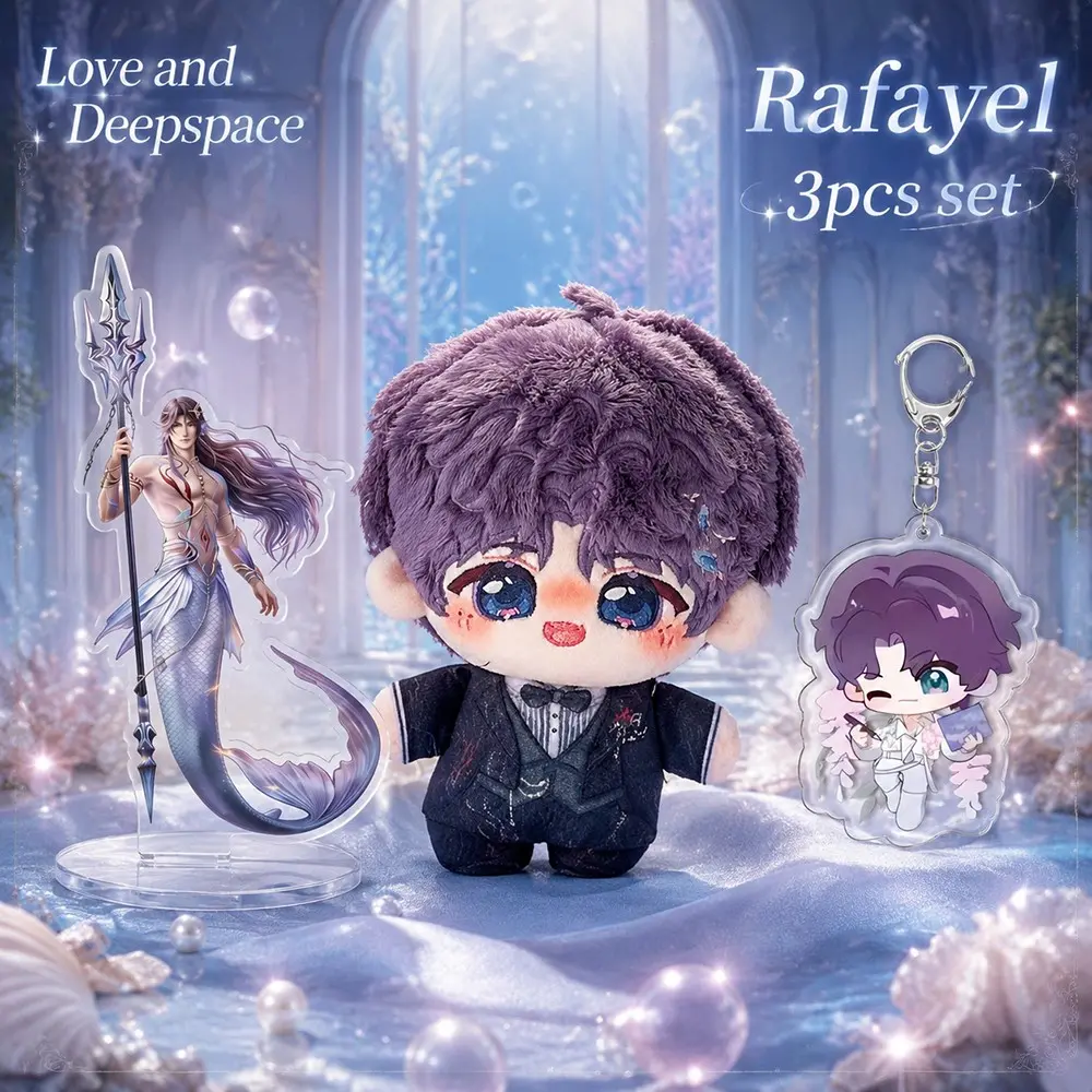 3-Piece Set, 2026 New Love and Deep Space 10cm Plush Dolls, Cute Anime Stuffed Toys, Backpack Charm, Bedroom Decor, Birthday Gift