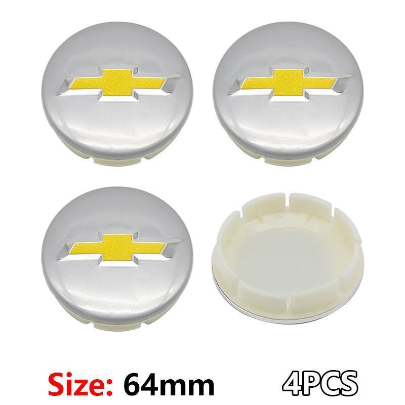 4pcs 53mm 59mm 84mm Chevrolet logo car emblem Wheel Center Hub Cap auto Rim refit dust-proof badge covers styling accessories