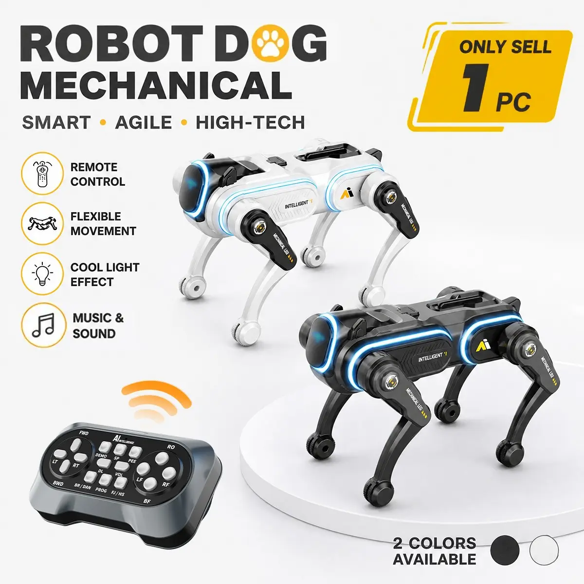 Smart Robot Dog, Voice Control Interaction, Kids' Exclusive Robot Companion, Sports Performance, Ideal Holiday Gift, Rechargeable
