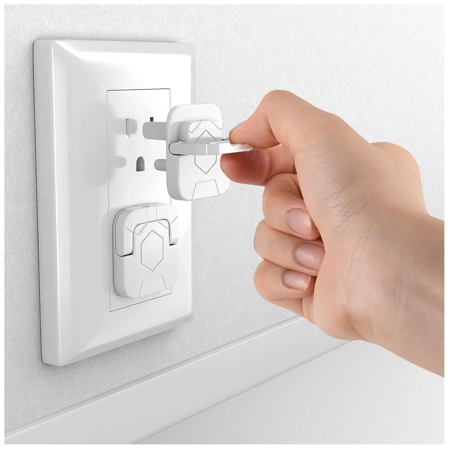 Baby-Proof Outlet Covers(60 Pack) - Child Safety Electric Plug Protectors to Prevent Power Shock