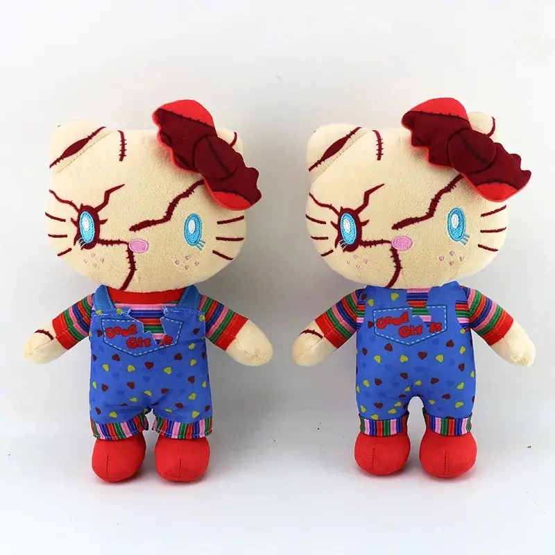 2026  Cute Halloween Creative Plush Toy Clown Resurrection Ghost Baby Chacy Chucky Plush Doll Kids Birthday Gift