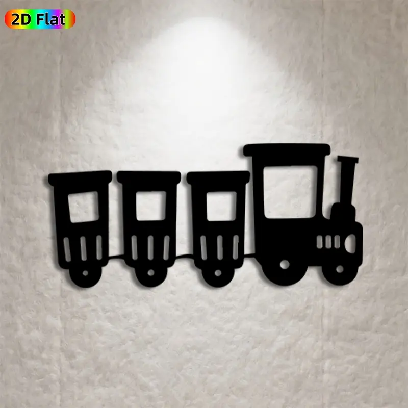 1pc Train Metal Wall Art, Vintage Train Statue Mural, Ideal Gift for New Year, Christmas, Train Decor Enthusiasts, Rust-Resistant Metal Wall Decor Wall Sculptures, Perfect for Living Room Wall & Garden Fence, Charming Home & Outdoor Decor