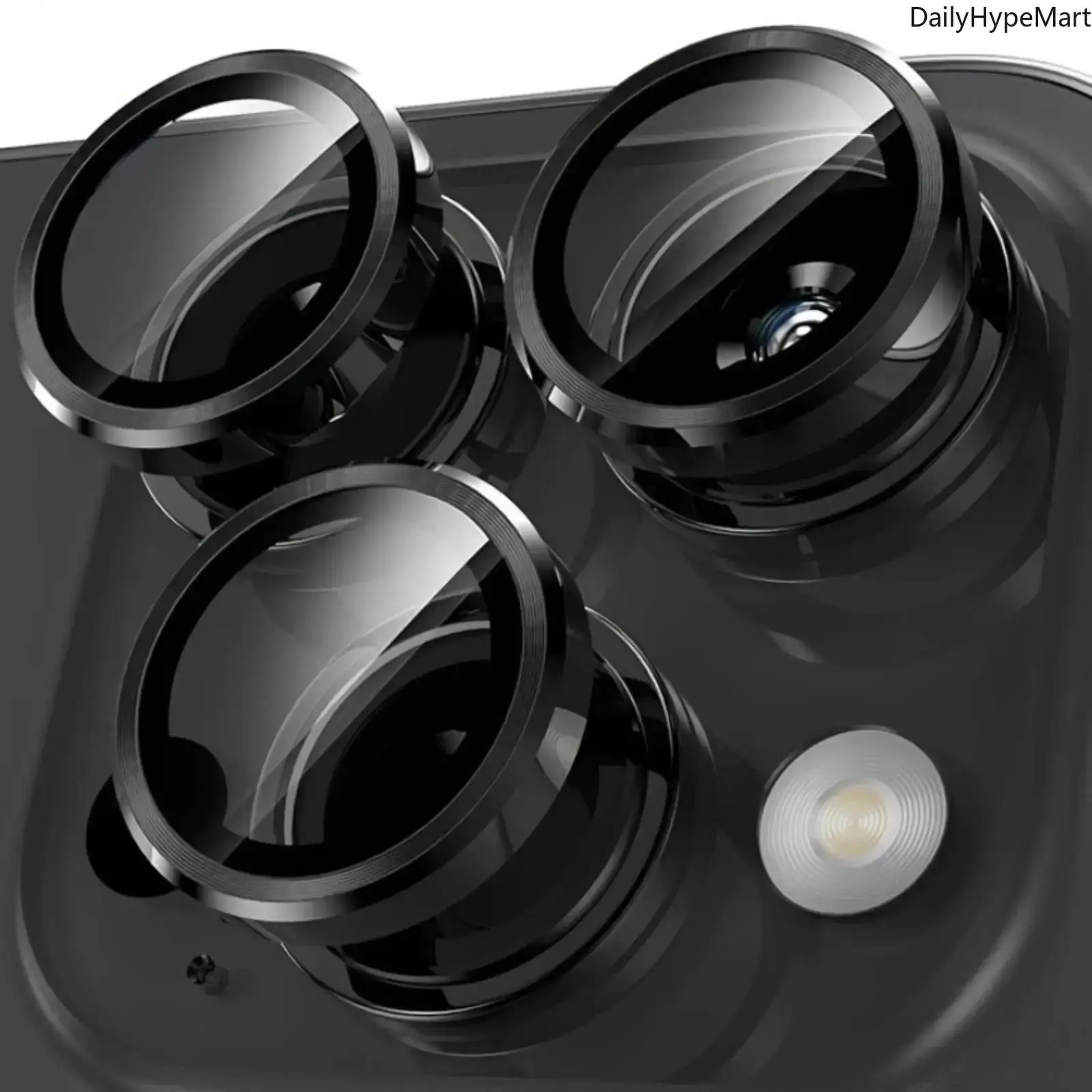 Durable Full-Coverage Tempered Glass Camera Lens Protector for iPhone Series Devices - Easy-Installation Smartphone Accessory with Enhanced Protection, Accessories