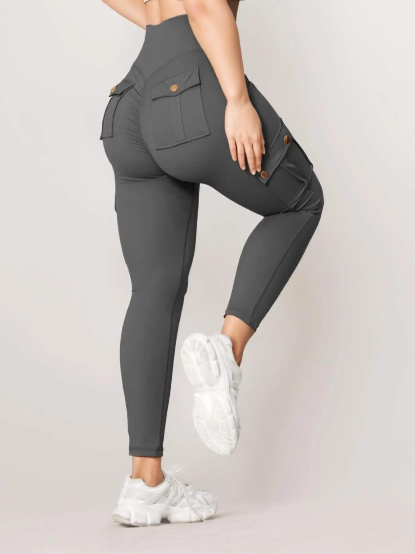 Women's Solid High Waisted Leggings, Casual Comfy Breathable Skinny Pants for Yoga Gym Workout Running, Ladies Yoga Leggings for Fall & Winter, Winter Clothes Women, Gym Clothes Women, Shaping Leggings